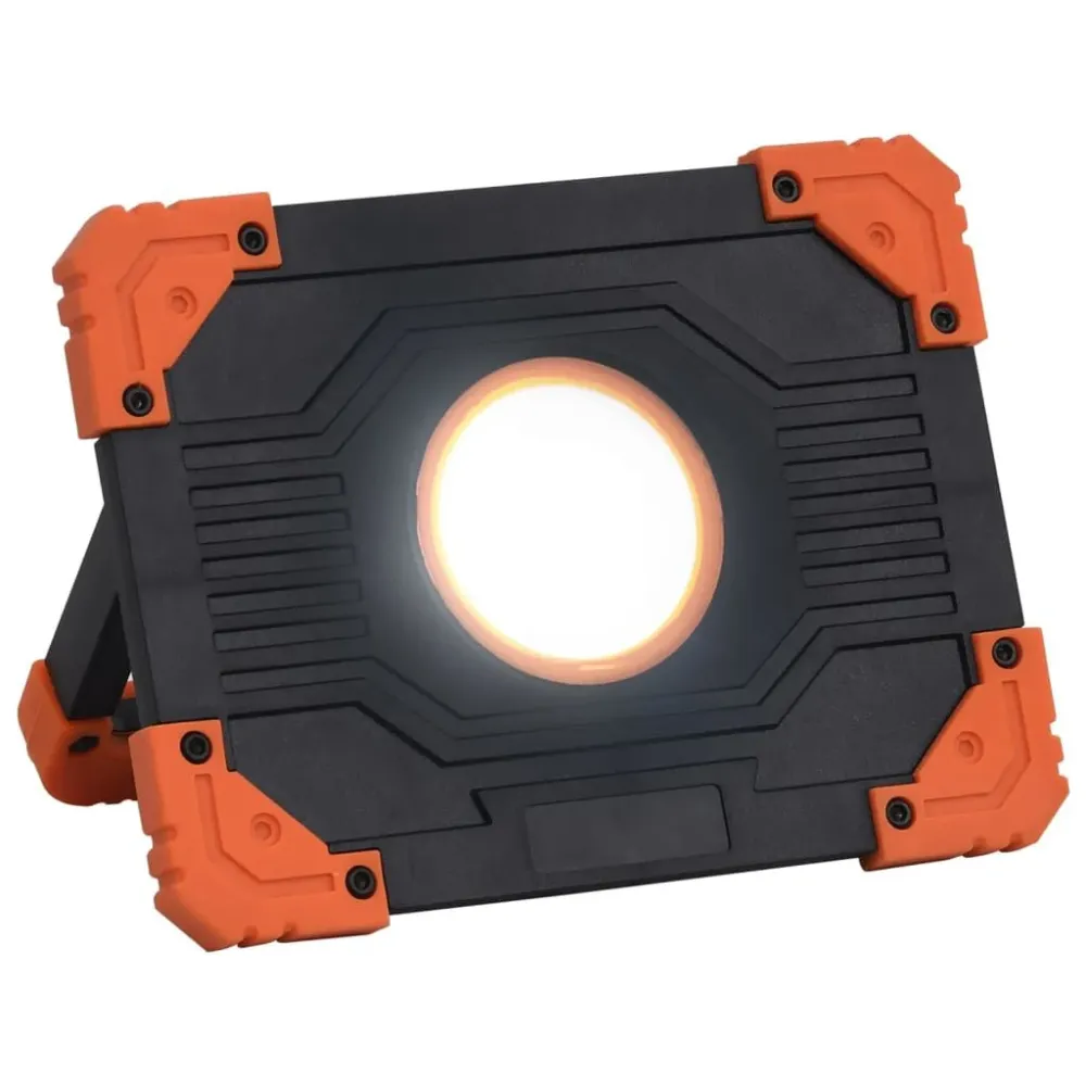 Holofote portátil com iluminação LED 10 W ABS branco frio vidaXL