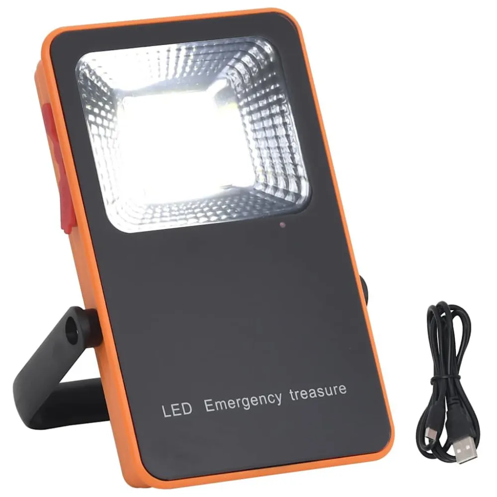 Projetor com iluminação LED 5 W ABS branco frio vidaXL