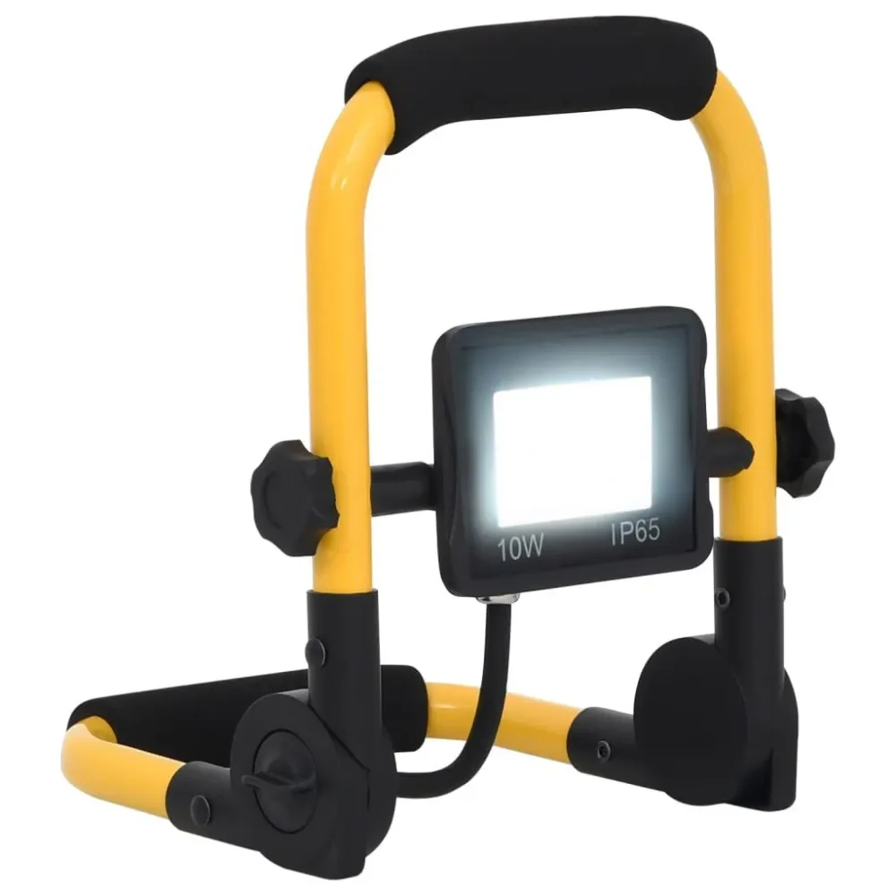Projetor com iluminação LED e pega 10 W branco frio vidaXL