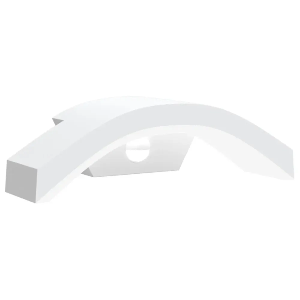 Candeeiro parede LED exterior com sensor alumínio fundido branco vidaXL
