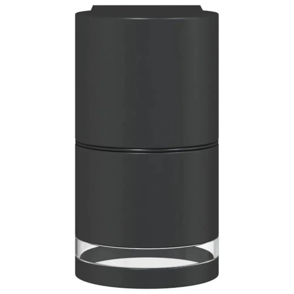 Candeeiro de parede para exterior alumínio fundido preto vidaXL