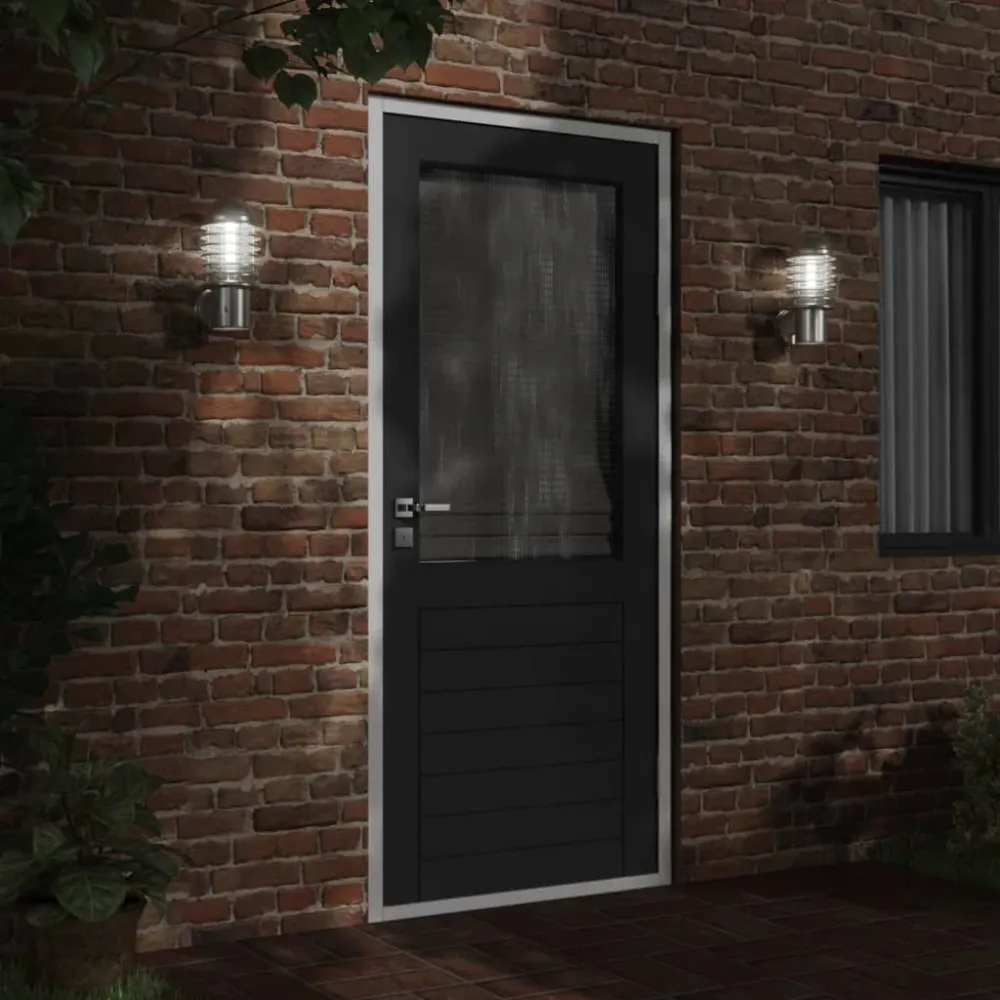 Candeeiro de parede para exterior ço inoxidável prateado vidaXL