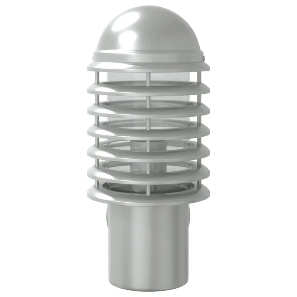 Candeeiro de parede para exterior ço inoxidável prateado vidaXL