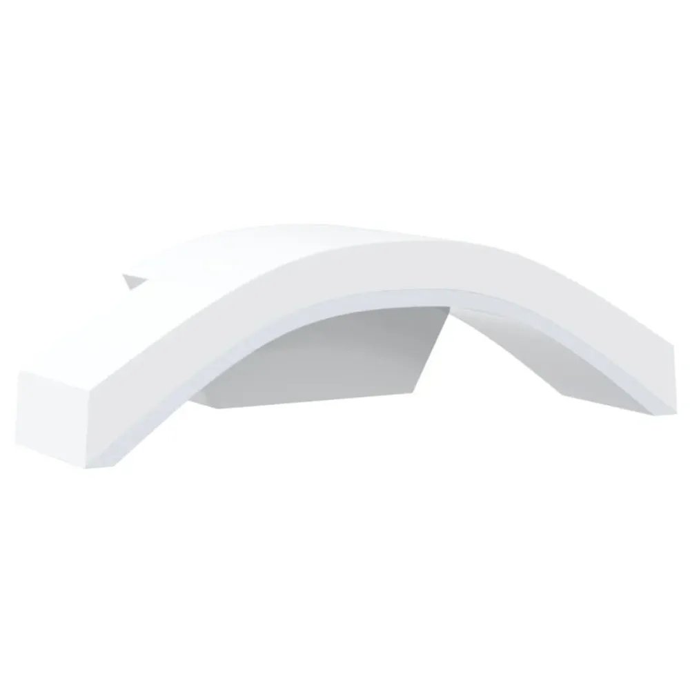 Candeeiros parede LED para exterior 2 pcs alumínio fundido branco vidaXL