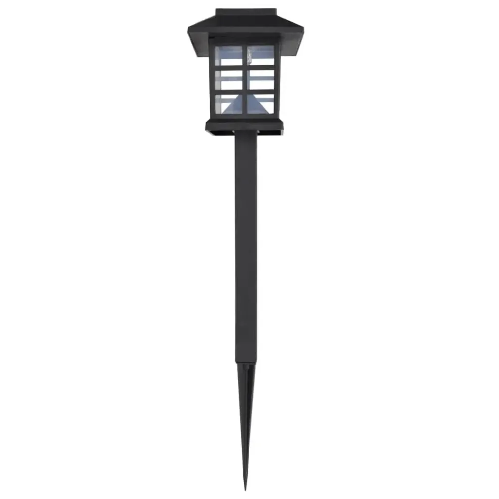 Conj. de luzes LED solares de exterior com estacas 12 pcs 8,6x8,6x38 cm vidaXL