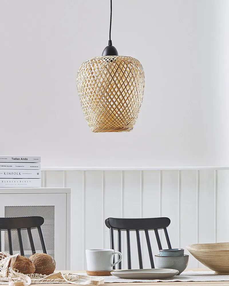 Bamboo Pendant Lamp Light Wood BOMU