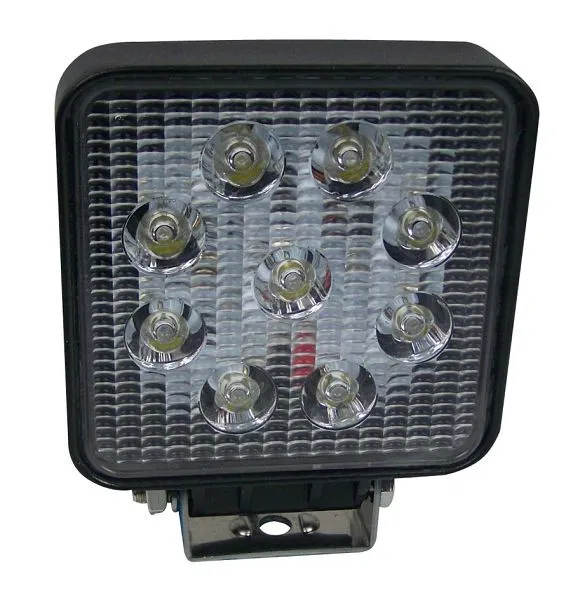 Berger & Schröter Luzes de trabalho LED quadradas 9x3 W, 1890 lúmens, 20214