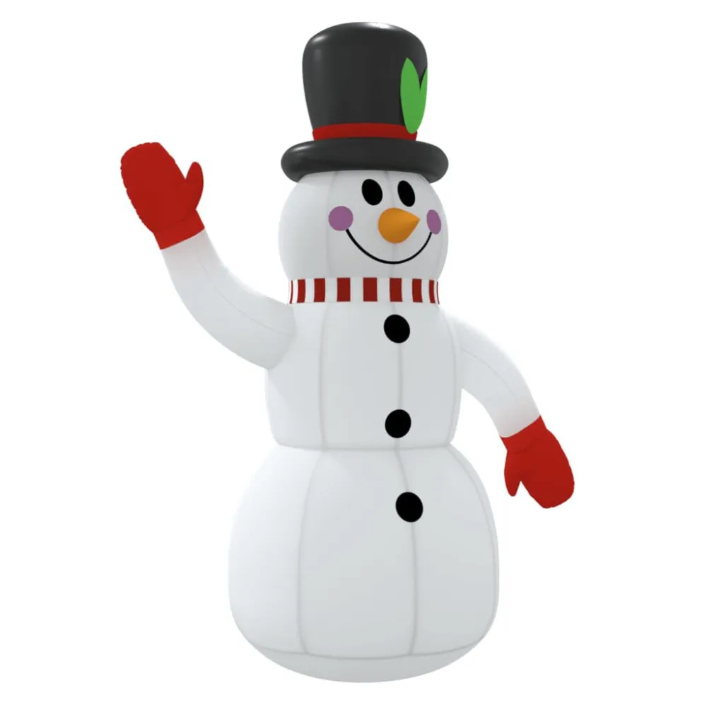 Boneco de neve insuflável com luzes LED 300 cm