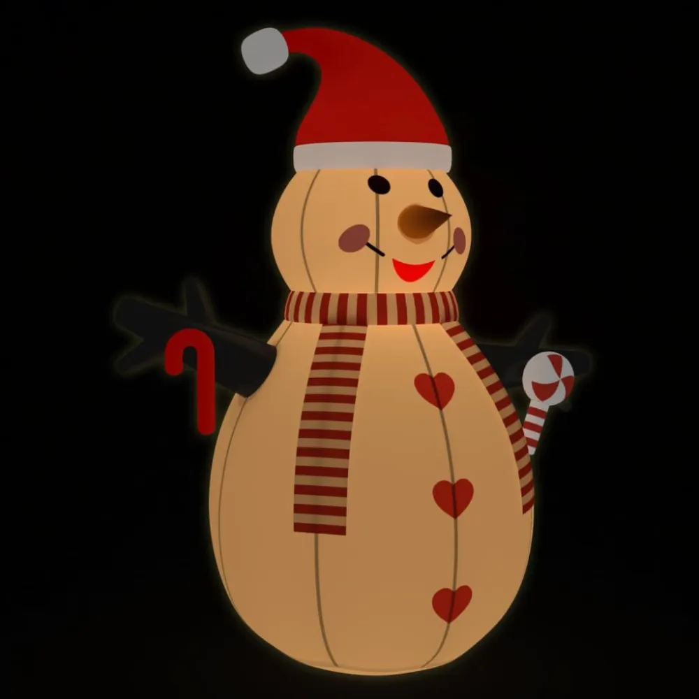 Boneco de neve insuflável com luzes LED 250 cm