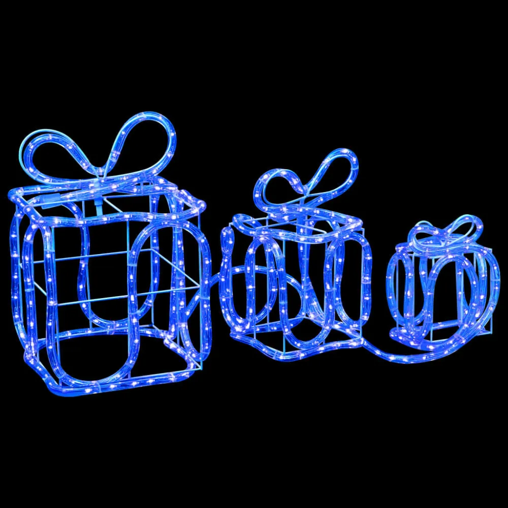 Caixas presente de Natal com 180 luzes LED interior/exterior