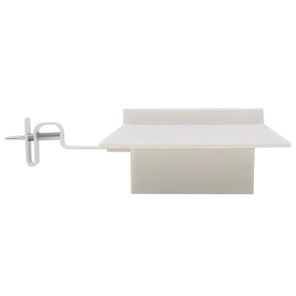 Candeeiro de exterior solar LED 6 pcs branco quadrado 12 cm