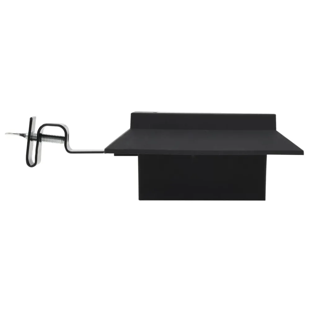 Candeeiro de exterior solar LED 6 pcs preto quadrado 12 cm