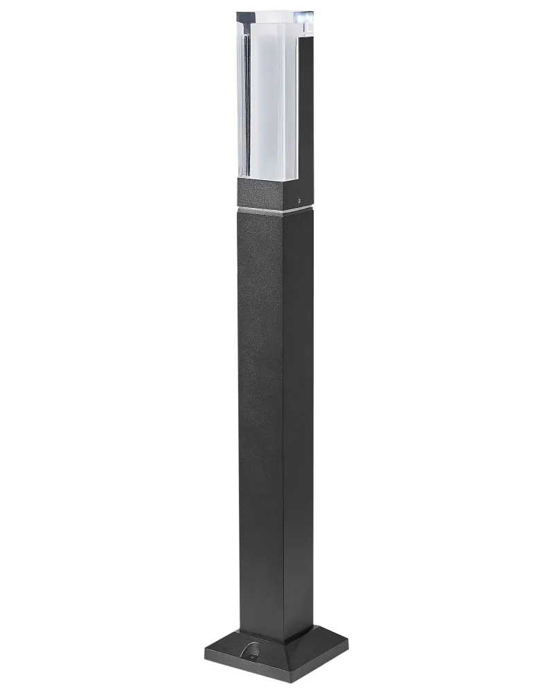 Candeeiro LED de jardim Bollard 60 cm preto AWUNA
