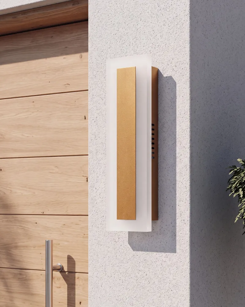 Candeeiro de parede LED com dourado 30 cm ROSALIE