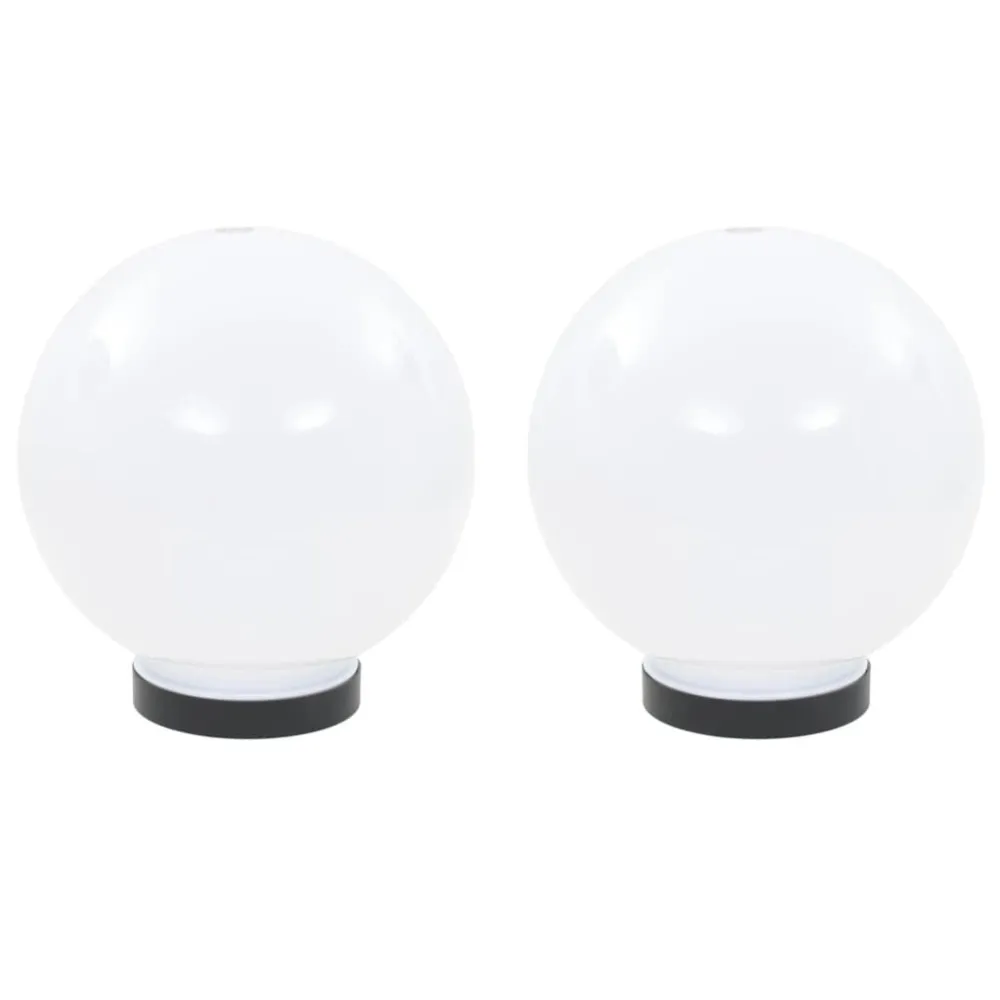 Candeeiros esféricos LED 2 pcs 20 cm PMMA