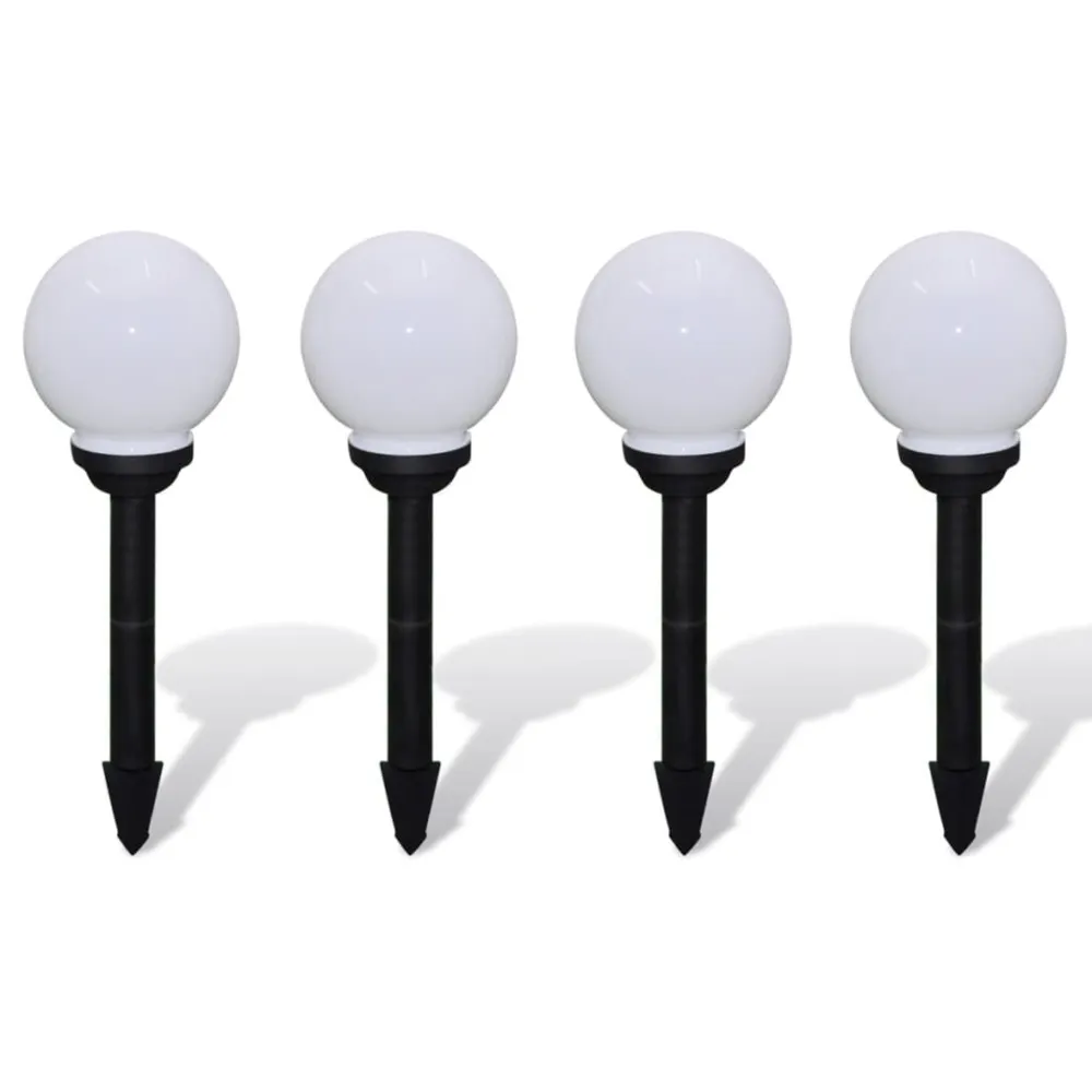 Candeeiros de exterior 4 pcs LED 15 cm com estacas de enterrar