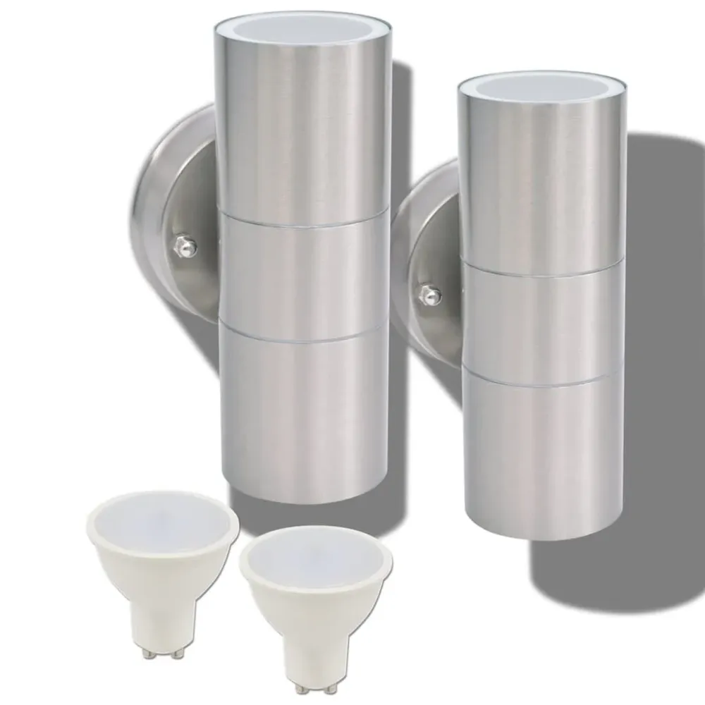 Candeeiros LED parede iluminação suparainf exterior 2 pcs