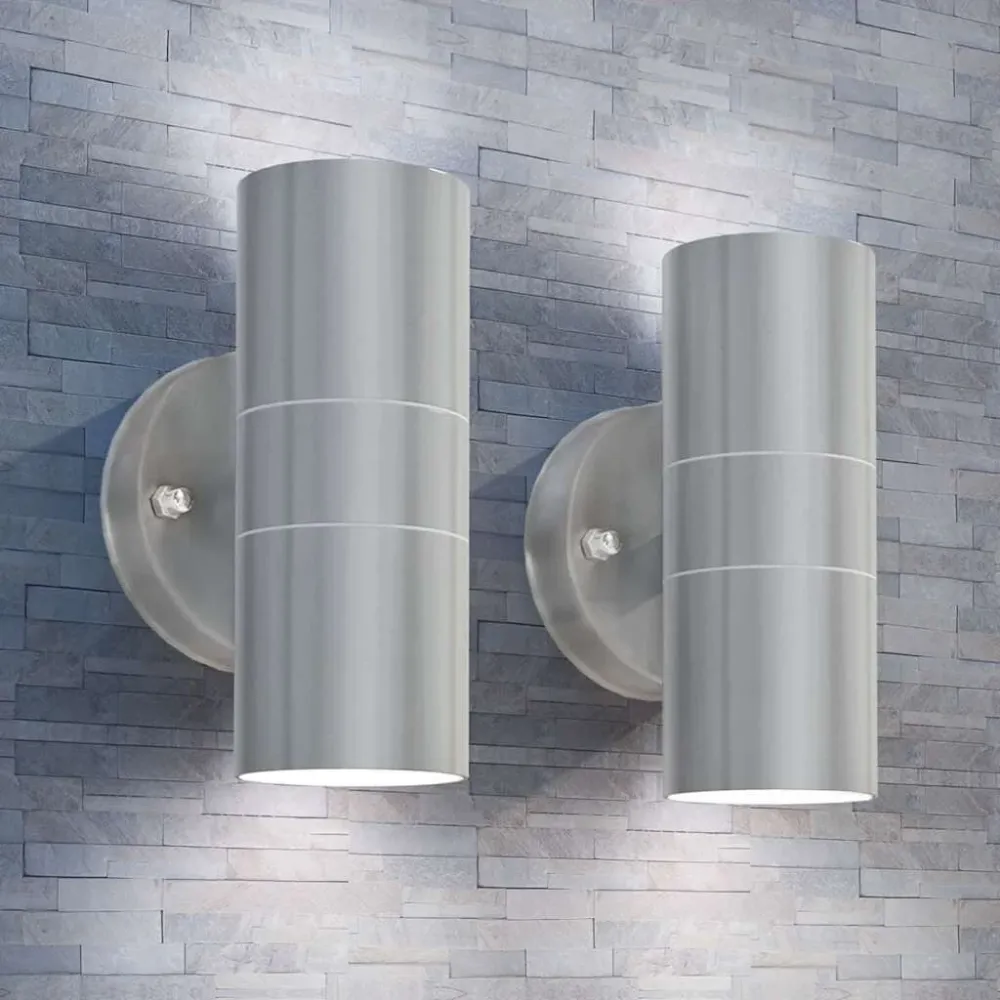 Candeeiros LED parede iluminação suparainf exterior 2 pcs