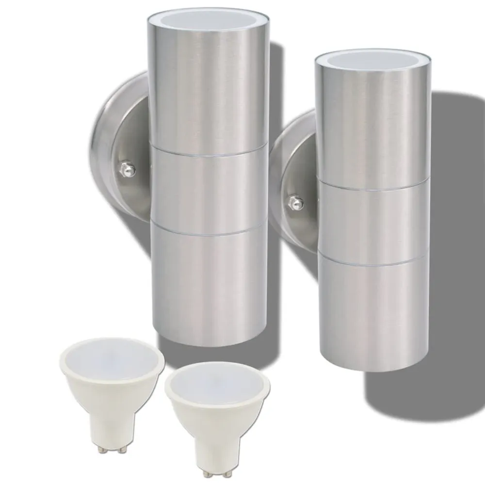Candeeiros LED parede iluminação suparainf exterior 2 pcs
