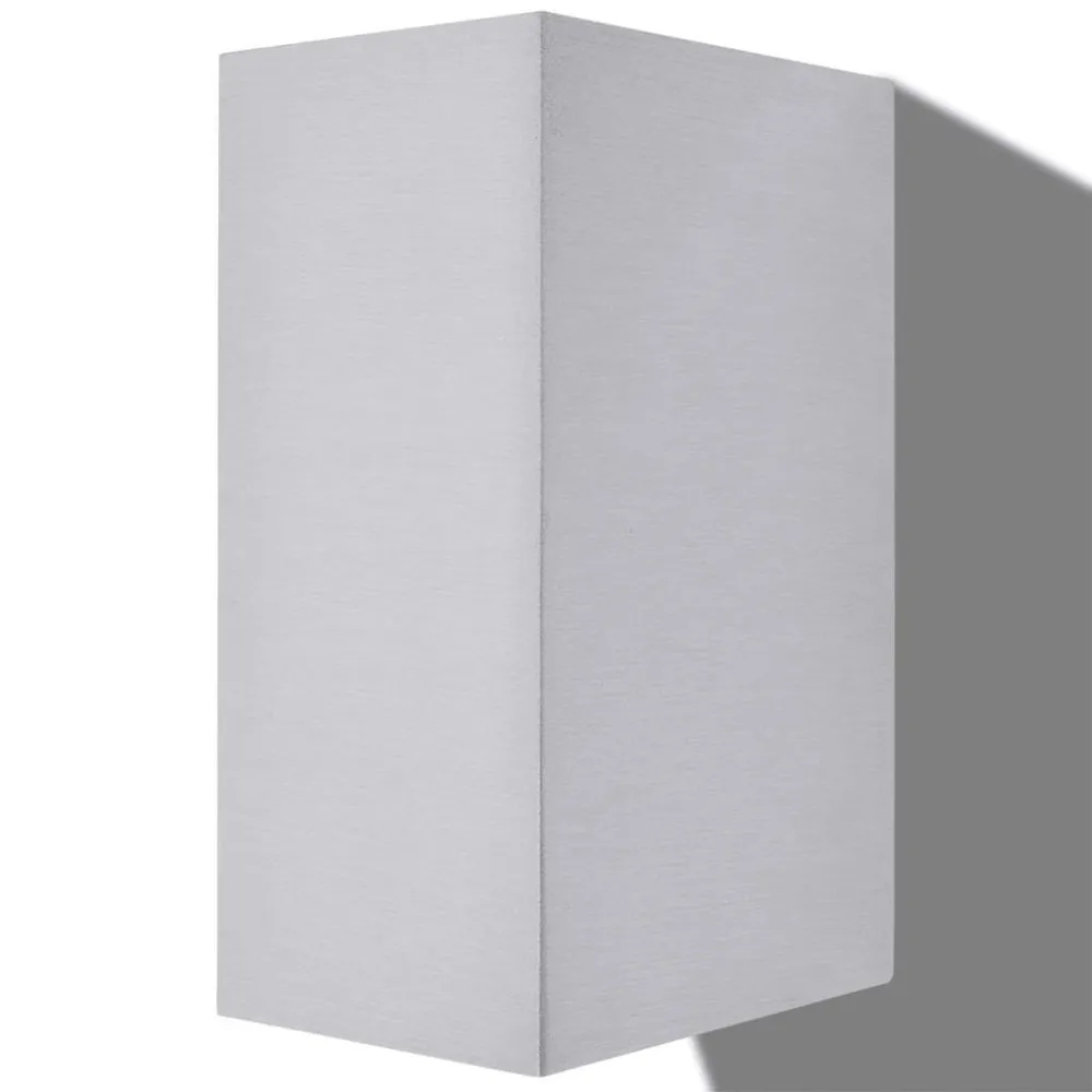 Candeeiros parede LED superior/inferior paraext., 2 pcs, quadrado
