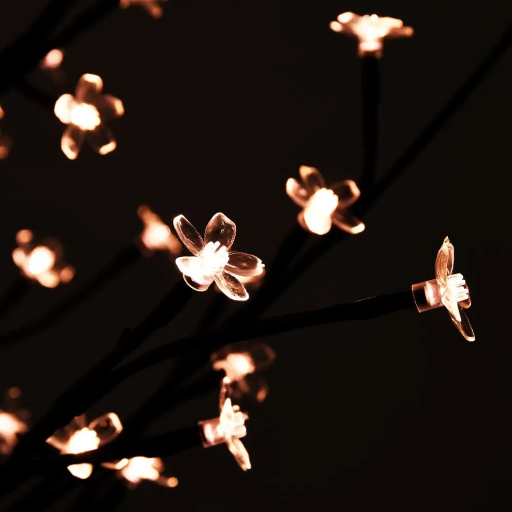 Cerejeira com 200 luzes LEDs 180 cm branco aquecido