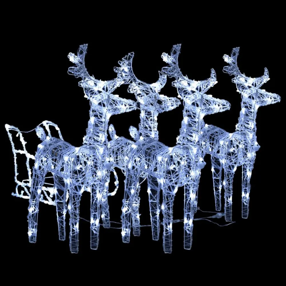 Decoração de Natal renasemtrenó 240 luzes LED acrílico