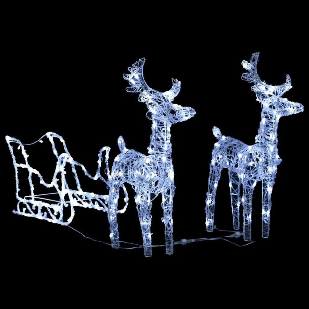 Decoração de Natal renasemtrenó 240 luzes LED acrílico