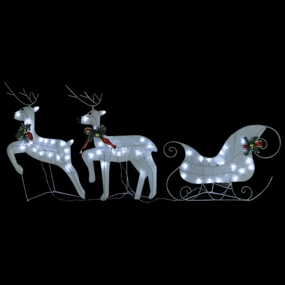 Decoração de Natal renasemtrenó para exterior 100 luzes LED branco