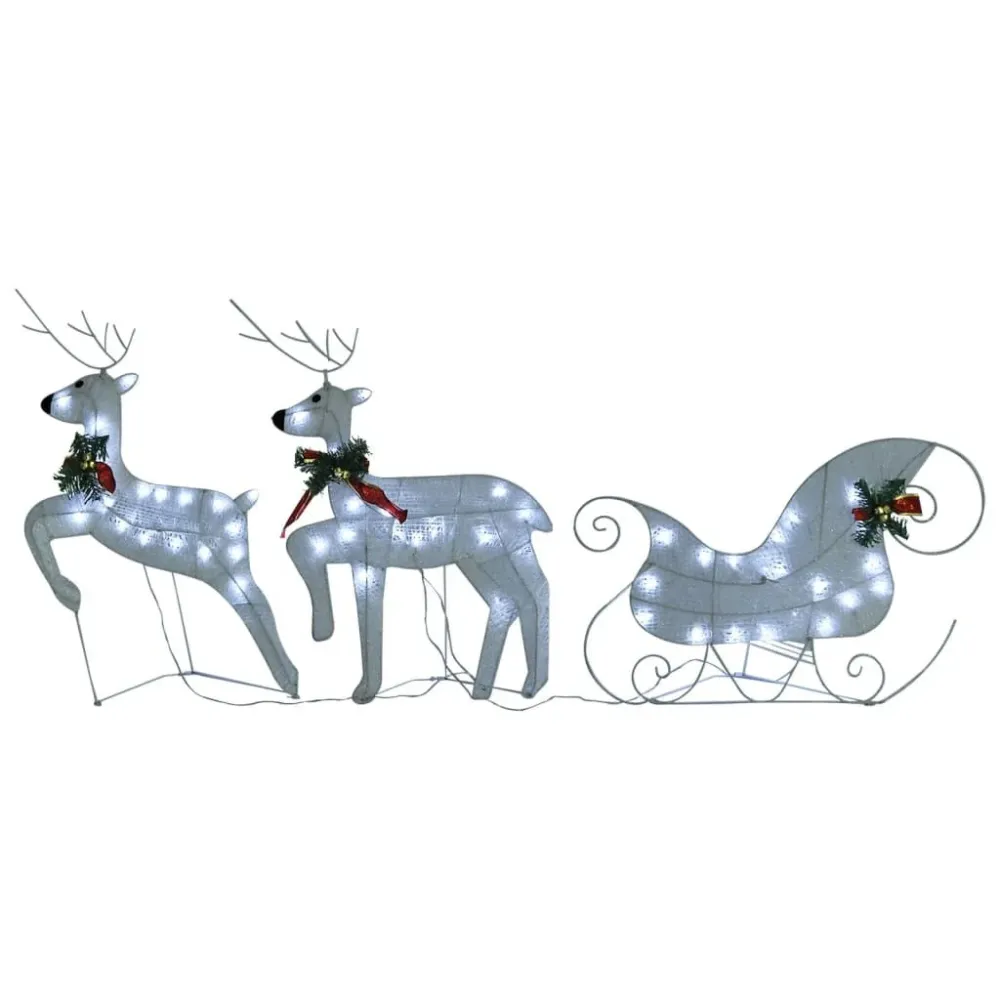 Decoração de Natal renasemtrenó para exterior 100 luzes LED branco