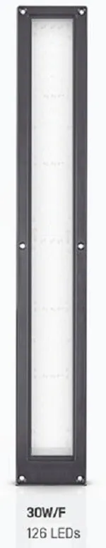Hagnleone PLANONLIGHT LED 30W/F PRETO, 10393