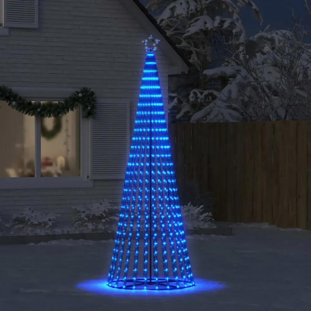 LED Árvore de Natal 475 LEDs Azul 247 cm