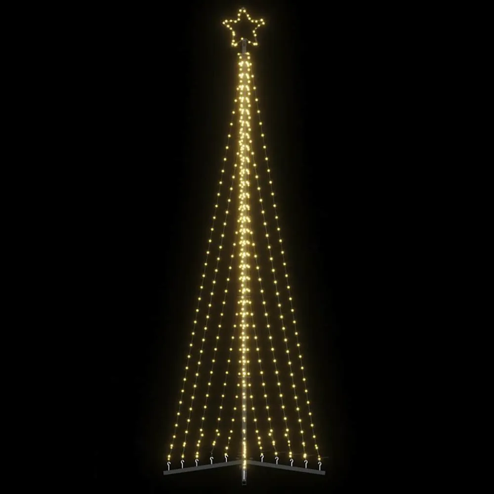 LED Árvore de Natal 495 LEDs Branco Aconchegante 300,5 cm