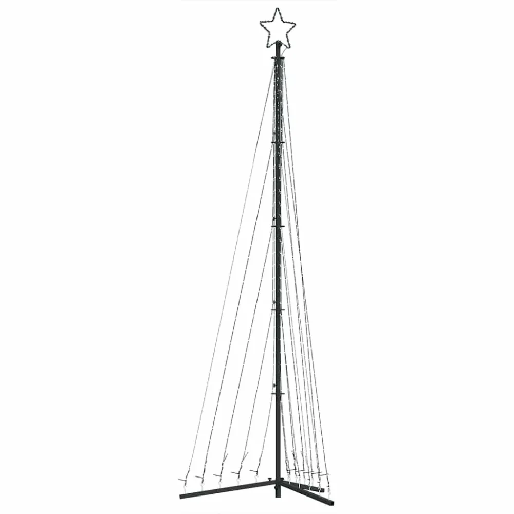LED Árvore de Natal 495 LEDs Branco Aconchegante 300,5 cm