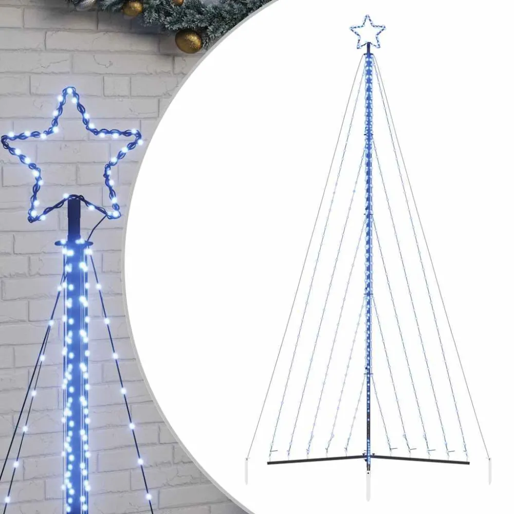 LED Árvore de Natal 570 LEDs Azul 399 cm