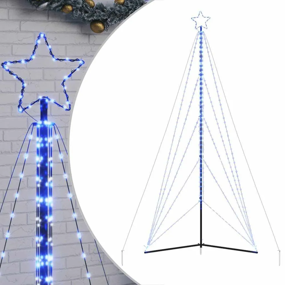 LED Árvore de Natal 615 LEDs Azul 404,5 cm