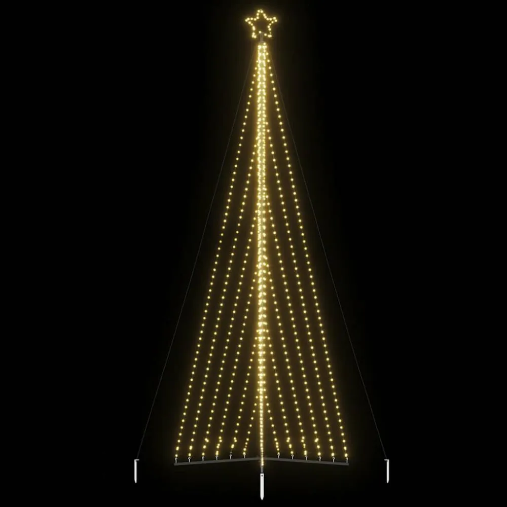 LED Árvore de Natal 789 LEDs Branco Tórrido 476 cm