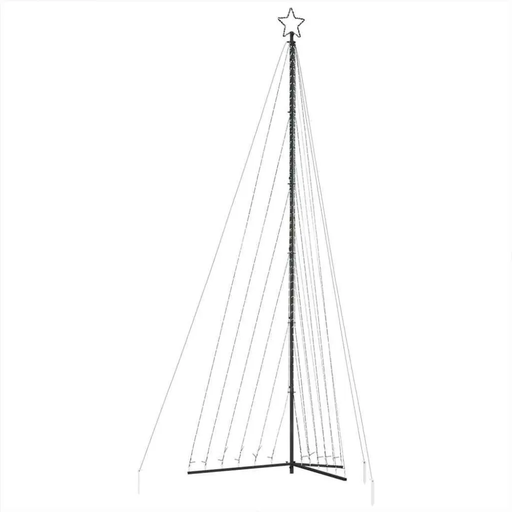 LED Árvore de Natal 789 LEDs Branco Tórrido 476 cm