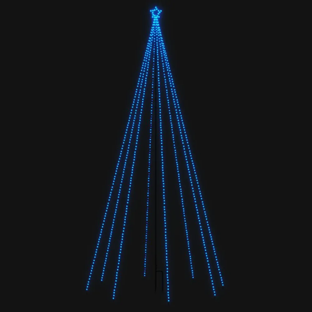 LED Árvore de Natal Interior Exterior 576 LEDs Azul 3,6 m