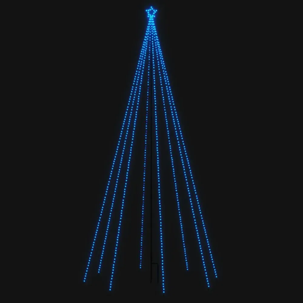 LED Árvore de Natal Interior Exterior 576 LEDs Azul 3,6 m