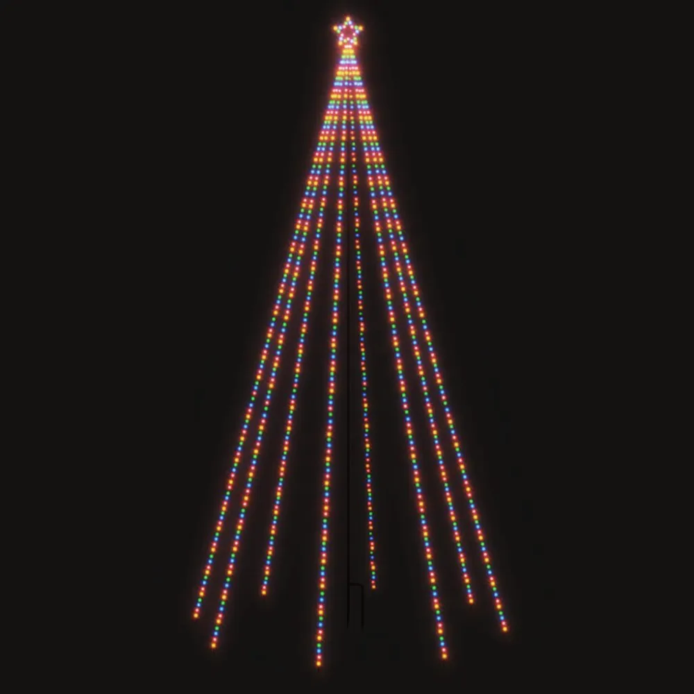 LED Árvore de Natal Interior Exterior 800 LEDs Colorido 5 m