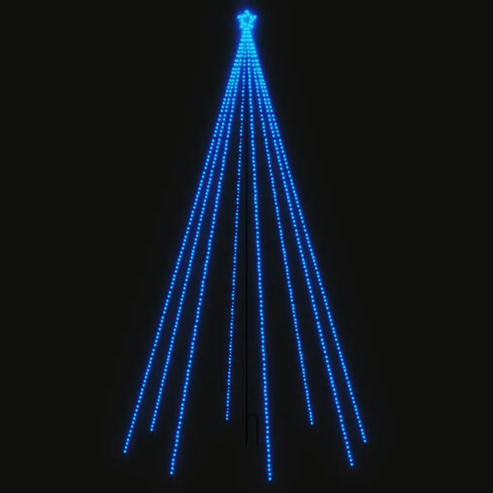 LED Árvore de Natal Interior Exterior 800 LEDs Azul 5 m