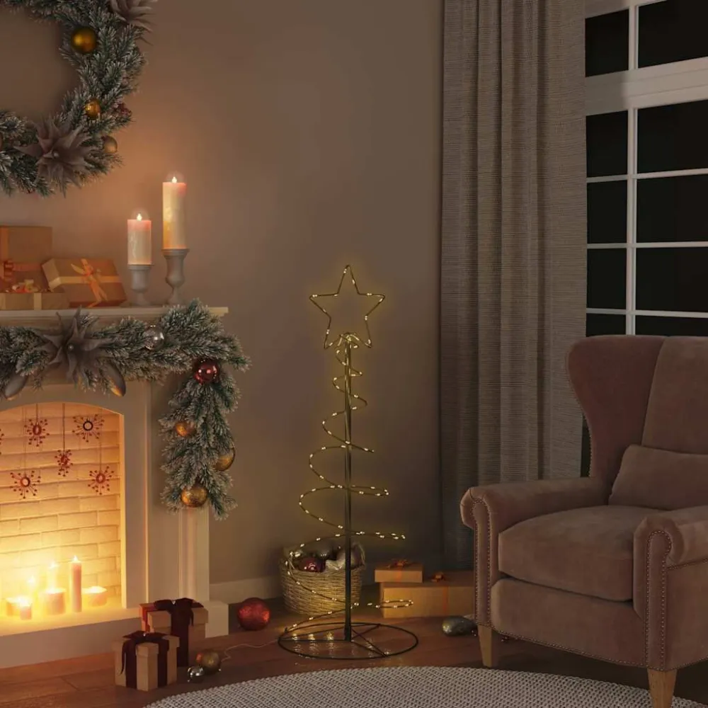LED Árvore de Natal 80 LEDs Branco Febril 120 cm