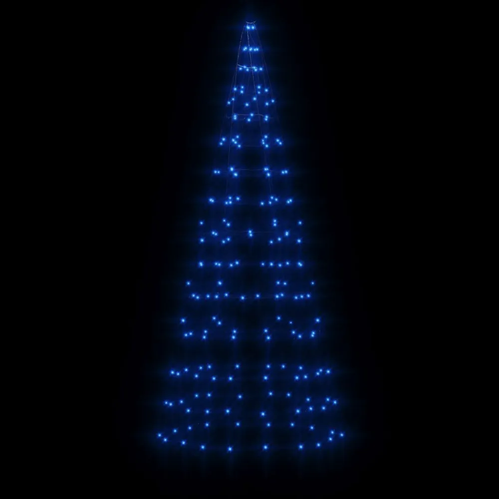 LED Árvore de Natal no mastro 200 LEDs Azul 180 cm