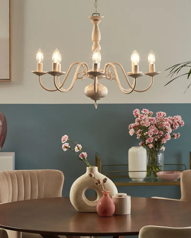 Lustre branco efeito de desgaste BRITHON