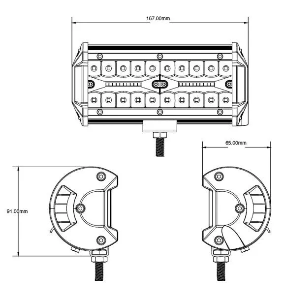 Luz de trabalho LED Berger & Schröter 120 W, 12000 lumens, 20297