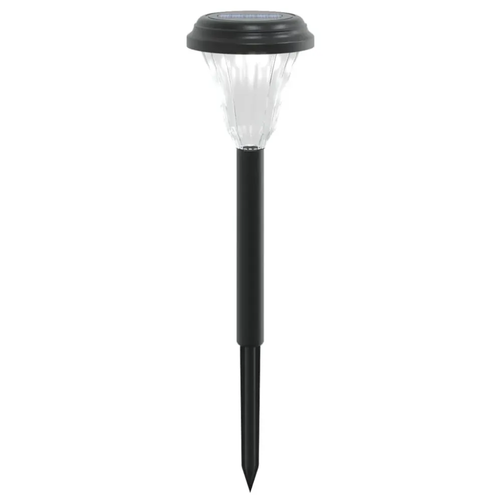 Luzes solares para caminhos com espigões 12 pcs branco