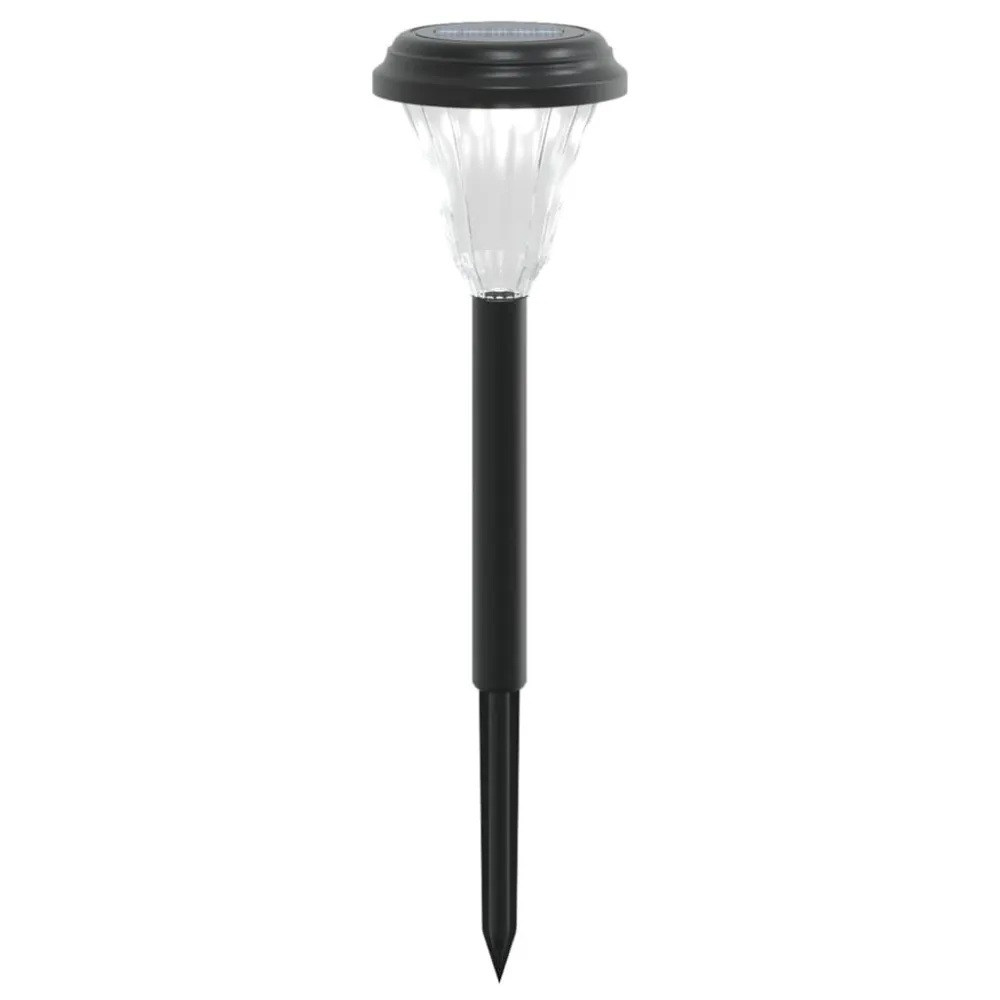 Luzes solares para caminhos com espigões 12 pcs branco