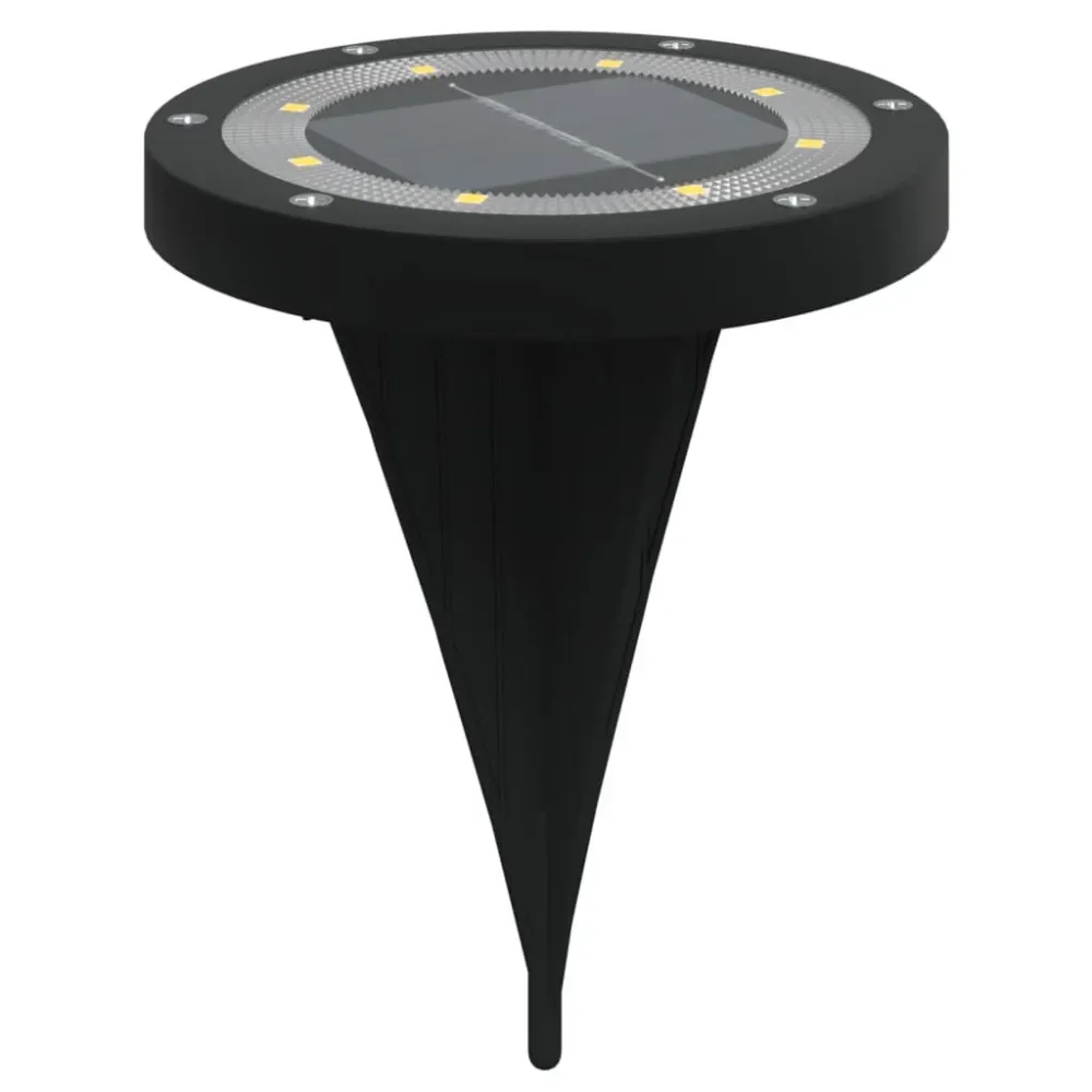 Luzes solares para exterior com espigões 4 pcs branco tórrido