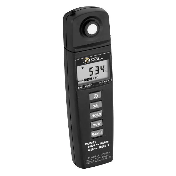Medidor de iluminação PCE Instruments, 0 - 40.000 Lux, PCE-170