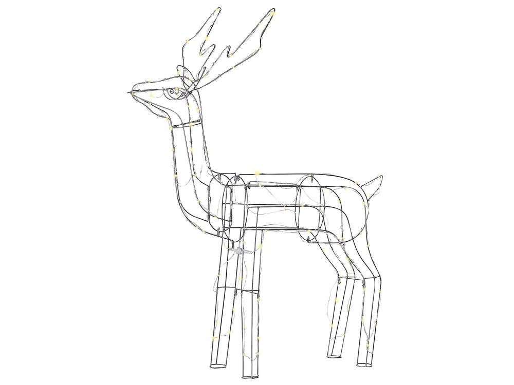 Outdoor LED Decoration Deer 117 cm Prata LAUGAR